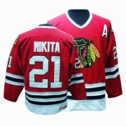 CCM Stan Mikita Chicago Blackhawks Authentic Throwback Jersey - Red