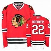 Reebok EDGE Troy Brouwer Chicago Blackhawks Authentic Home Jersey - Red