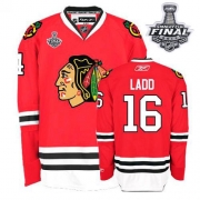 Reebok EDGE Andrew Ladd Chicago Blackhawks Authentic Home With Stanley Cup Finals Jersey - Red