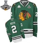 DUNCAN KEITH SIGNED CHICAGO BLACKHAWKS WHITE 2013 CUP JERSEY PSA/DNA