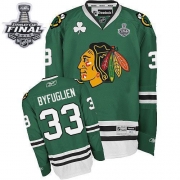 Reebok EDGE Dustin Byfuglien Chicago Blackhawks Authentic With Stanley Cup Finals Jersey - Green