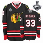 Reebok EDGE Dustin Byfuglien Chicago Blackhawks Authentic With Stanley Cup Finals Jersey - Black