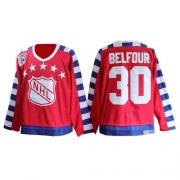 CCM ED Belfour Chicago Blackhawks Throwback All Star With 75TH Patch Authentic Jersey - Red
