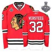Reebok EDGE Kris Versteeg Chicago Blackhawks Authentic Home With Stanley Cup Finals Jersey - Red