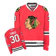 Reebok EDGE Marty Turco Chicago Blackhawks Home Authentic Jersey - Red