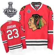 Reebok EDGE Michael Jordan Chicago Blackhawks Authentic With Stanley Cup Finals Jersey - Red