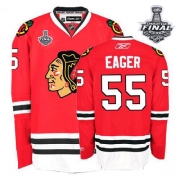 Reebok EDGE Ben Eager Chicago Blackhawks Authentic Home With Stanley Cup Finals Jersey - Red