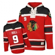 Bobby Hull Chicago Blackhawks Old Time Hockey Sawyer Hooded Sweatshirt Authentic Jersey - Red
