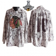Reebok EDGE Patrick Sharp Chicago Blackhawks Authentic With Stanley Cup Champions Jersey - Camouflage