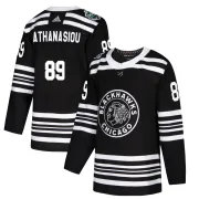Adidas Andreas Athanasiou Chicago Blackhawks Men's Authentic 2019 Winter Classic Jersey - Black