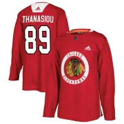 Adidas Andreas Athanasiou Chicago Blackhawks Men's Authentic Home Practice Jersey - Red