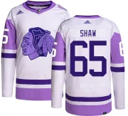 Adidas Andrew Shaw Chicago Blackhawks Men's Authentic Hockey Fights Cancer Jersey