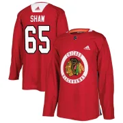 Adidas Andrew Shaw Chicago Blackhawks Men's Authentic Home Practice Jersey - Red