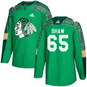 Adidas Andrew Shaw Chicago Blackhawks Men's Authentic St. Patrick's Day Practice Jersey - Green