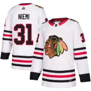Adidas Antti Niemi Chicago Blackhawks Youth Authentic Away Jersey - White
