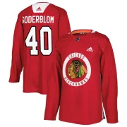 Adidas Arvid Soderblom Chicago Blackhawks Men's Authentic Home Practice Jersey - Red
