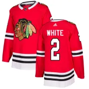 Adidas Bill White Chicago Blackhawks Youth Authentic Red Home Jersey - White