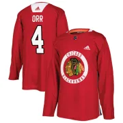 Adidas Bobby Orr Chicago Blackhawks Youth Authentic Home Practice Jersey - Red