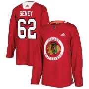 Adidas Brett Seney Chicago Blackhawks Youth Authentic Home Practice Jersey - Red