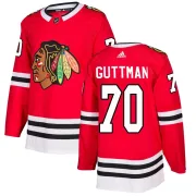 Adidas Cole Guttman Chicago Blackhawks Men's Authentic Home Jersey - Red