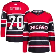 Adidas Cole Guttman Chicago Blackhawks Men's Authentic Reverse Retro 2.0 Jersey - Red