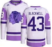 Adidas Colin Blackwell Chicago Blackhawks Men's Authentic Hockey Fights Cancer Jersey - Black