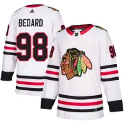 Adidas Connor Bedard Chicago Blackhawks Youth Authentic Away Jersey - White