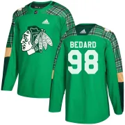 Adidas Connor Bedard Chicago Blackhawks Youth Authentic St. Patrick's Day Practice Jersey - Green