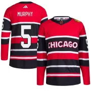 Adidas Connor Murphy Chicago Blackhawks Youth Authentic Reverse Retro 2.0 Jersey - Red