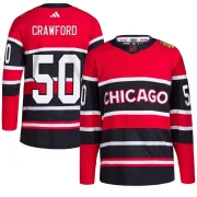 Adidas Corey Crawford Chicago Blackhawks Youth Authentic Reverse Retro 2.0 Jersey - Red
