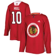 Adidas Dennis Hull Chicago Blackhawks Men's Authentic Home Practice Jersey - Red