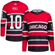 Adidas Dennis Hull Chicago Blackhawks Youth Authentic Reverse Retro 2.0 Jersey - Red
