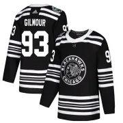 Adidas Doug Gilmour Chicago Blackhawks Youth Authentic 2019 Winter Classic Jersey - Black