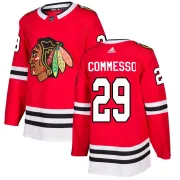 Adidas Drew Commesso Chicago Blackhawks Men's Authentic Home Jersey - Red