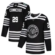 Adidas Drew Commesso Chicago Blackhawks Youth Authentic 2019 Winter Classic Jersey - Black