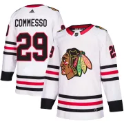 Adidas Drew Commesso Chicago Blackhawks Youth Authentic Away Jersey - White