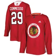 Adidas Drew Commesso Chicago Blackhawks Youth Authentic Home Practice Jersey - Red