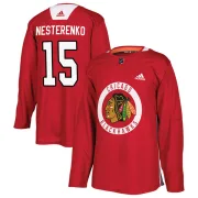 Adidas Eric Nesterenko Chicago Blackhawks Youth Authentic Home Practice Jersey - Red