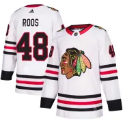 Adidas Filip Roos Chicago Blackhawks Youth Authentic Away Jersey - White