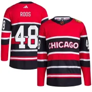 Adidas Filip Roos Chicago Blackhawks Youth Authentic Reverse Retro 2.0 Jersey - Red