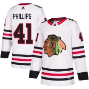 Adidas Isaak Phillips Chicago Blackhawks Youth Authentic Away Jersey - White