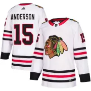 Adidas Joey Anderson Chicago Blackhawks Men's Authentic Away Jersey - White