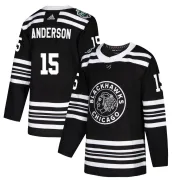 Adidas Joey Anderson Chicago Blackhawks Youth Authentic 2019 Winter Classic Jersey - Black