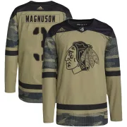 Adidas Keith Magnuson Chicago Blackhawks Youth Authentic Military Appreciation Practice Jersey - Camo