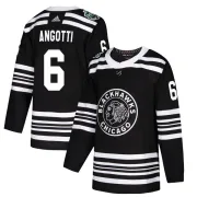 Adidas Lou Angotti Chicago Blackhawks Youth Authentic 2019 Winter Classic Jersey - Black