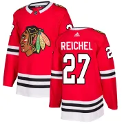 Adidas Lukas Reichel Chicago Blackhawks Men's Authentic Home Jersey - Red