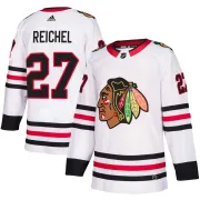 Adidas Lukas Reichel Chicago Blackhawks Youth Authentic Away Jersey - White