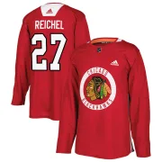 Adidas Lukas Reichel Chicago Blackhawks Youth Authentic Home Practice Jersey - Red