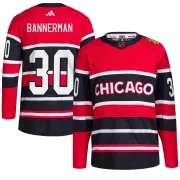 Adidas Murray Bannerman Chicago Blackhawks Youth Authentic Reverse Retro 2.0 Jersey - Red