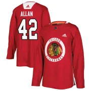 Adidas Nolan Allan Chicago Blackhawks Men's Authentic Home Practice Jersey - Red